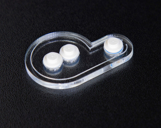 Single Figure Offset Helmet Stand - TrickedOutBricks