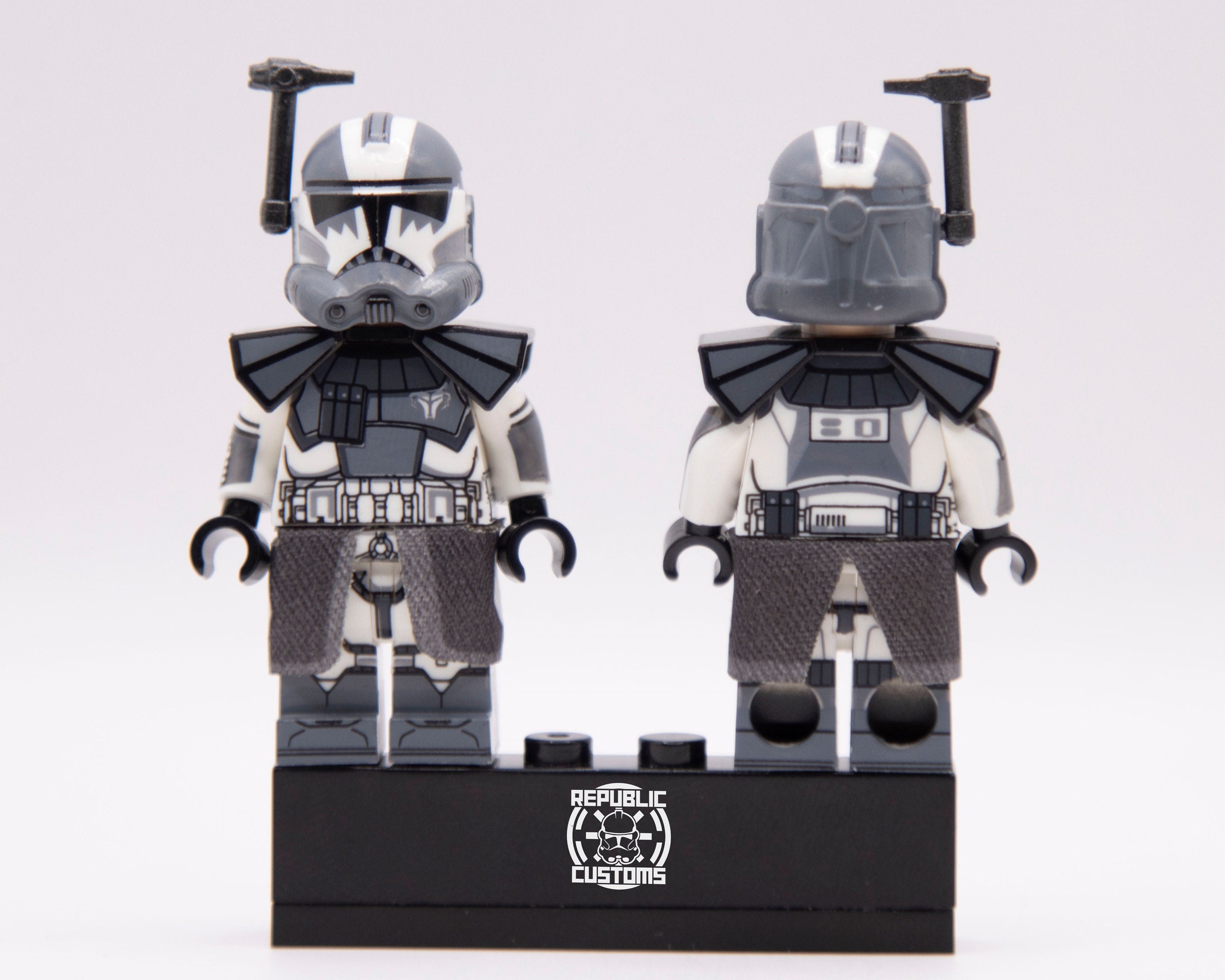 3-D Display Stand | Clone Trooper cheapest Plaque | Commander Wolffe | Republic Cog | 104th